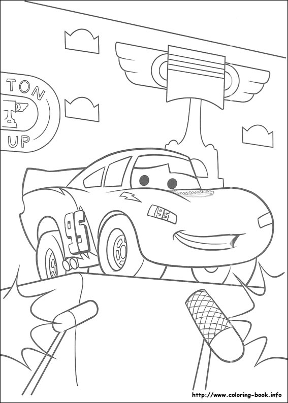 Plansa de colorat cu Cars pixar 10 2